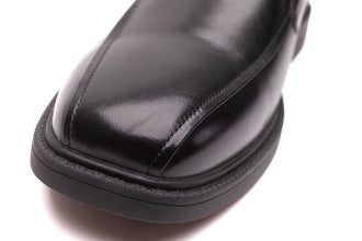 Badbury Slip-on square toe  Black leather
