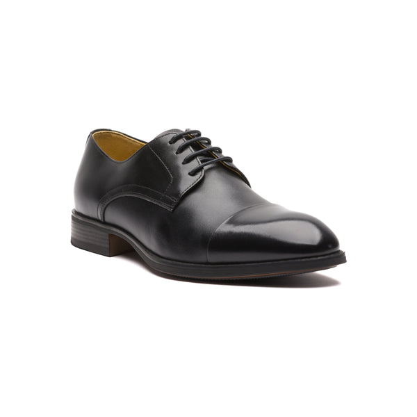 Abcott Toe-cap derby  Black leather