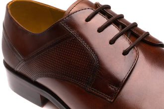 Campton Plain Front Derby   Chocolate leather