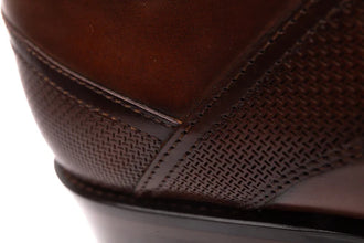 Campton Plain Front Derby   Chocolate leather